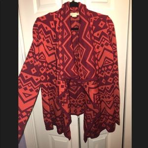Urban Outfitters open cardigan Aztec boho sweater